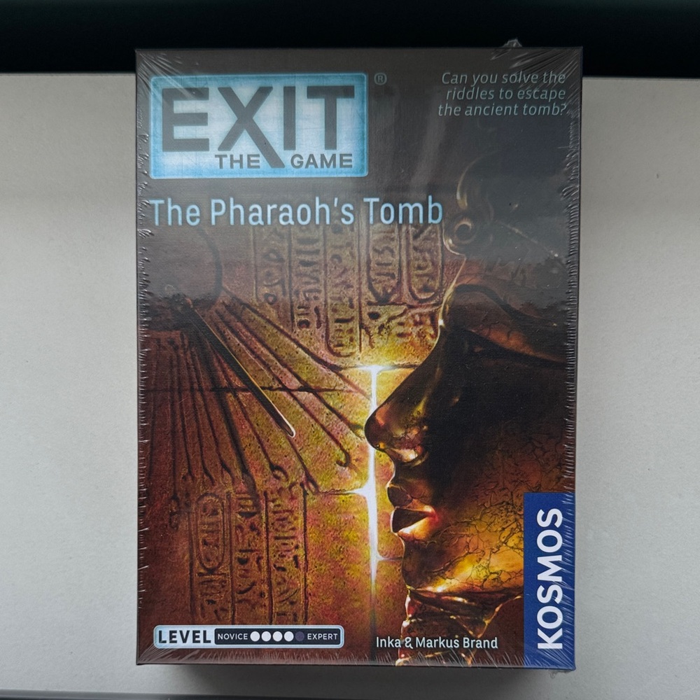 EXIT The Game: The Pharaoh's Tomb Board Game - Brown/Gold Artwork
